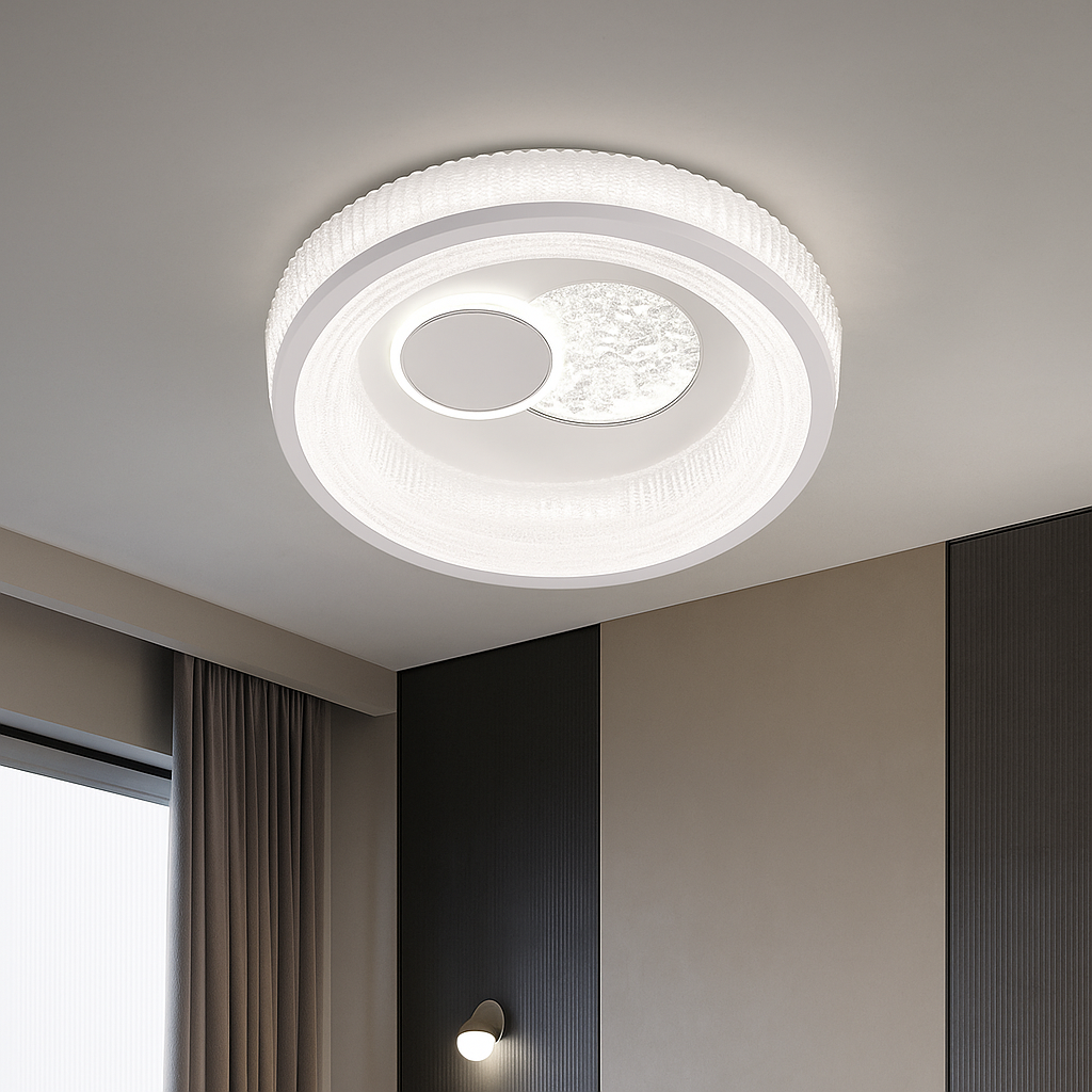 Lustra LED Koko ROUND White Echivalent 100W ALBA / 31CM / CIRCLE DESIGN Lighting Fixtures