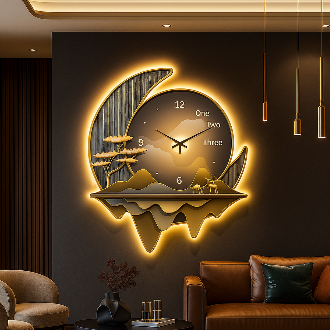 Aplica LED MoonClock 60cm AURIE / LUXURY Wall Light Fixtures
