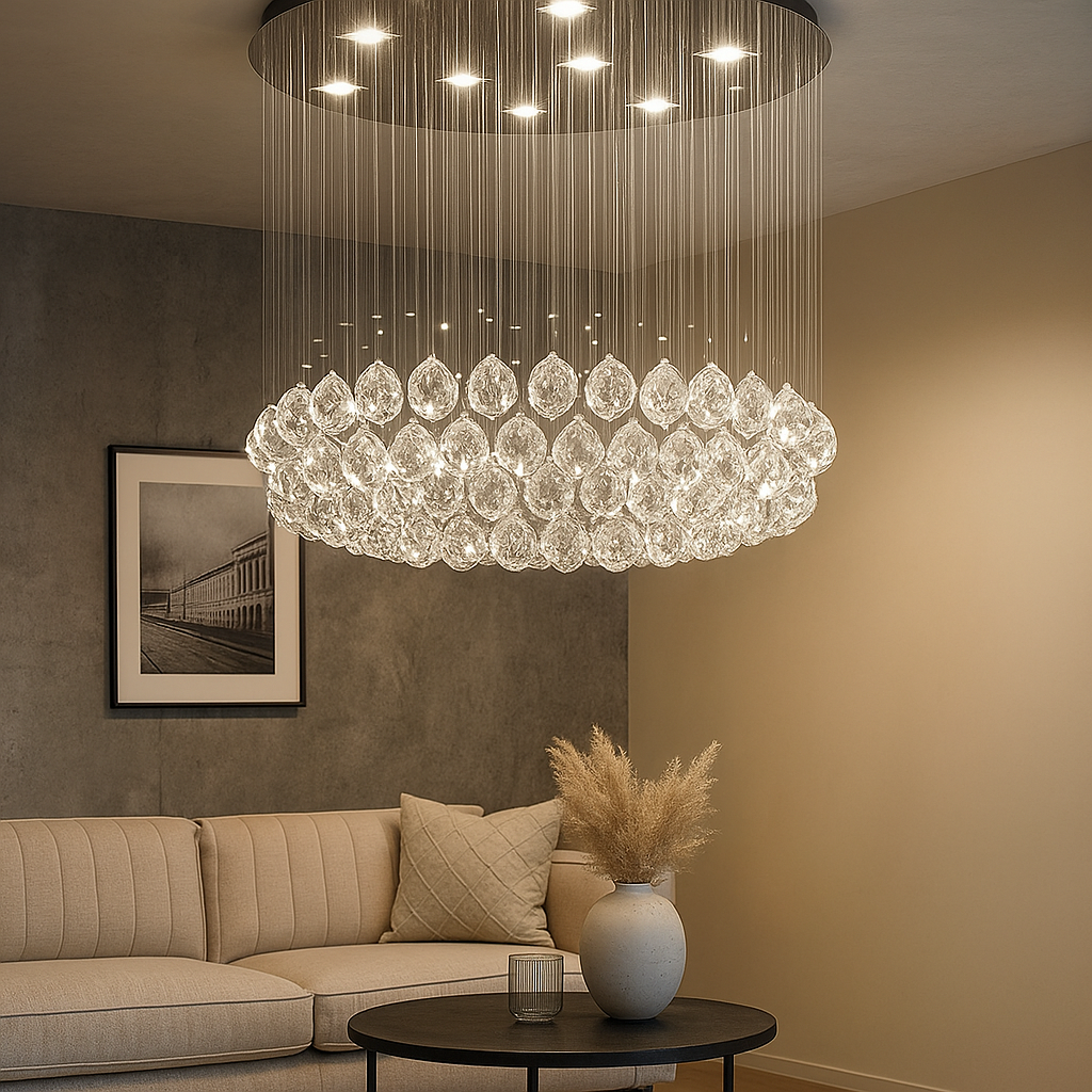 Candelabru LED Cristal Blinx 5x9W Silver ARGINTIE / CRISTAL Chandeliers Crystal