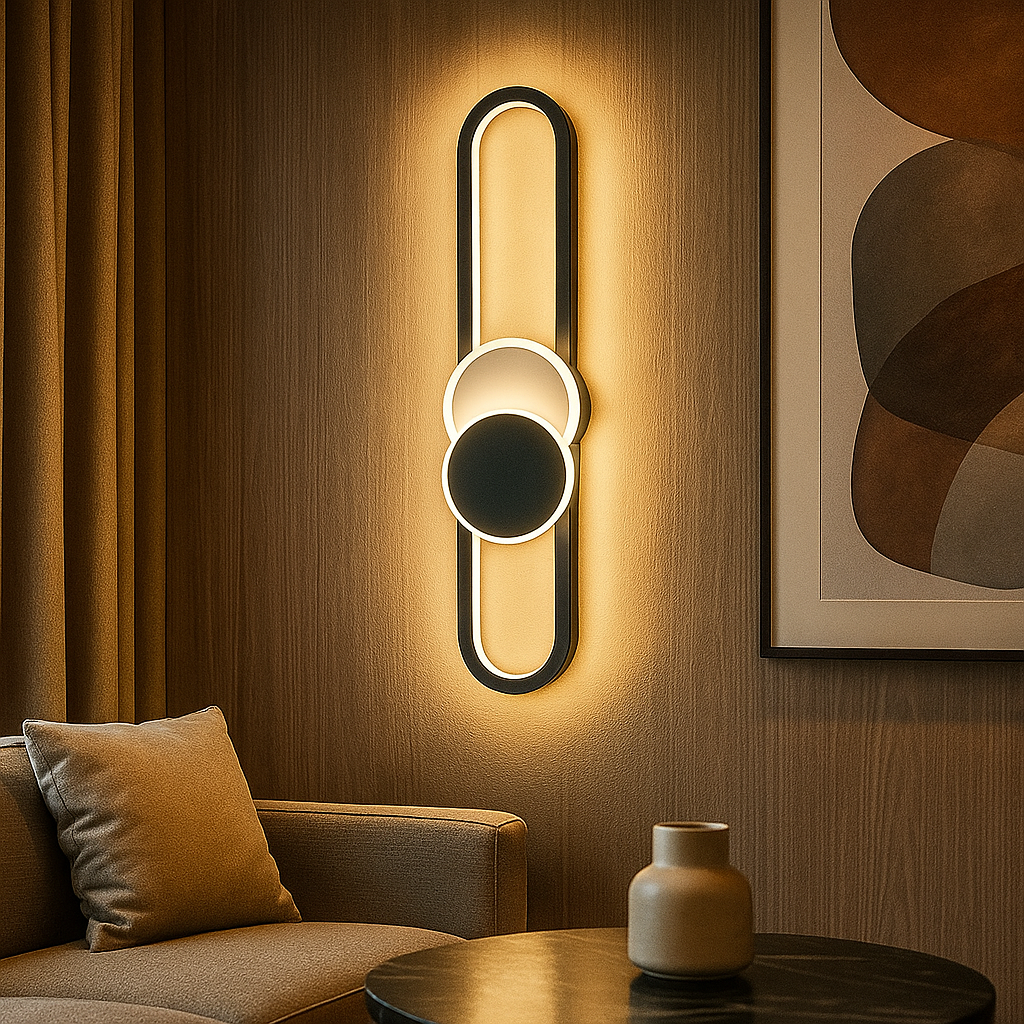 Aplica LED MOZZY 60cm Black Echivalent 74W Wall Light Fixtures