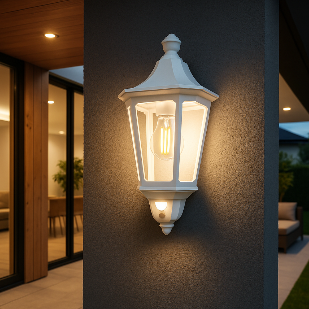 Felinar Exterior cu Senzor DUBLIN ALBA Wall Light Fixtures