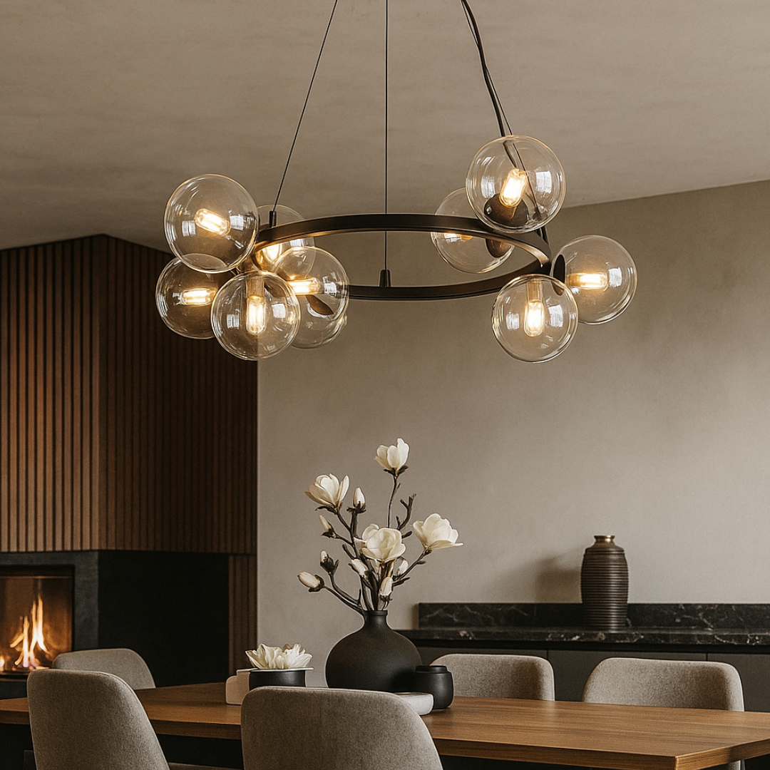 Lustra Suspendata Abajur 11xG9 Black AURIE / ABAJUR Lighting Fixtures