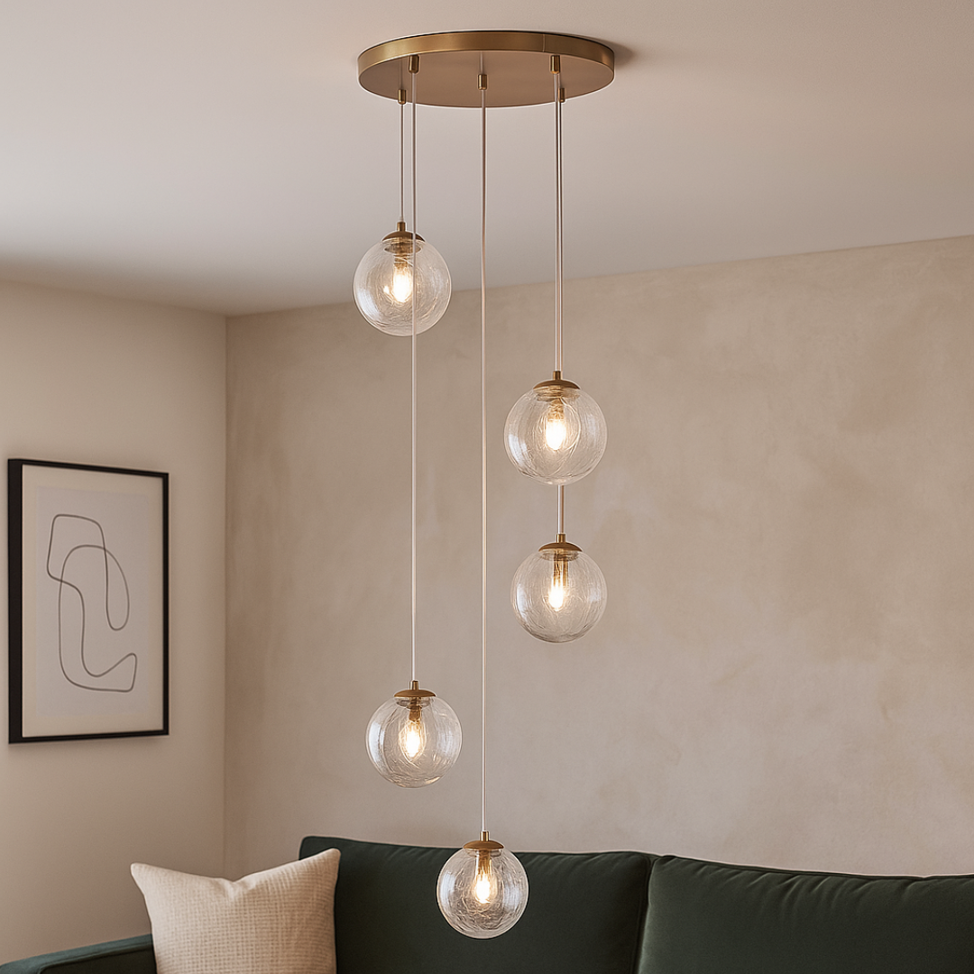 Lustra Abajur 5xG9 Gold AURIE / ABAJUR Lighting Fixtures