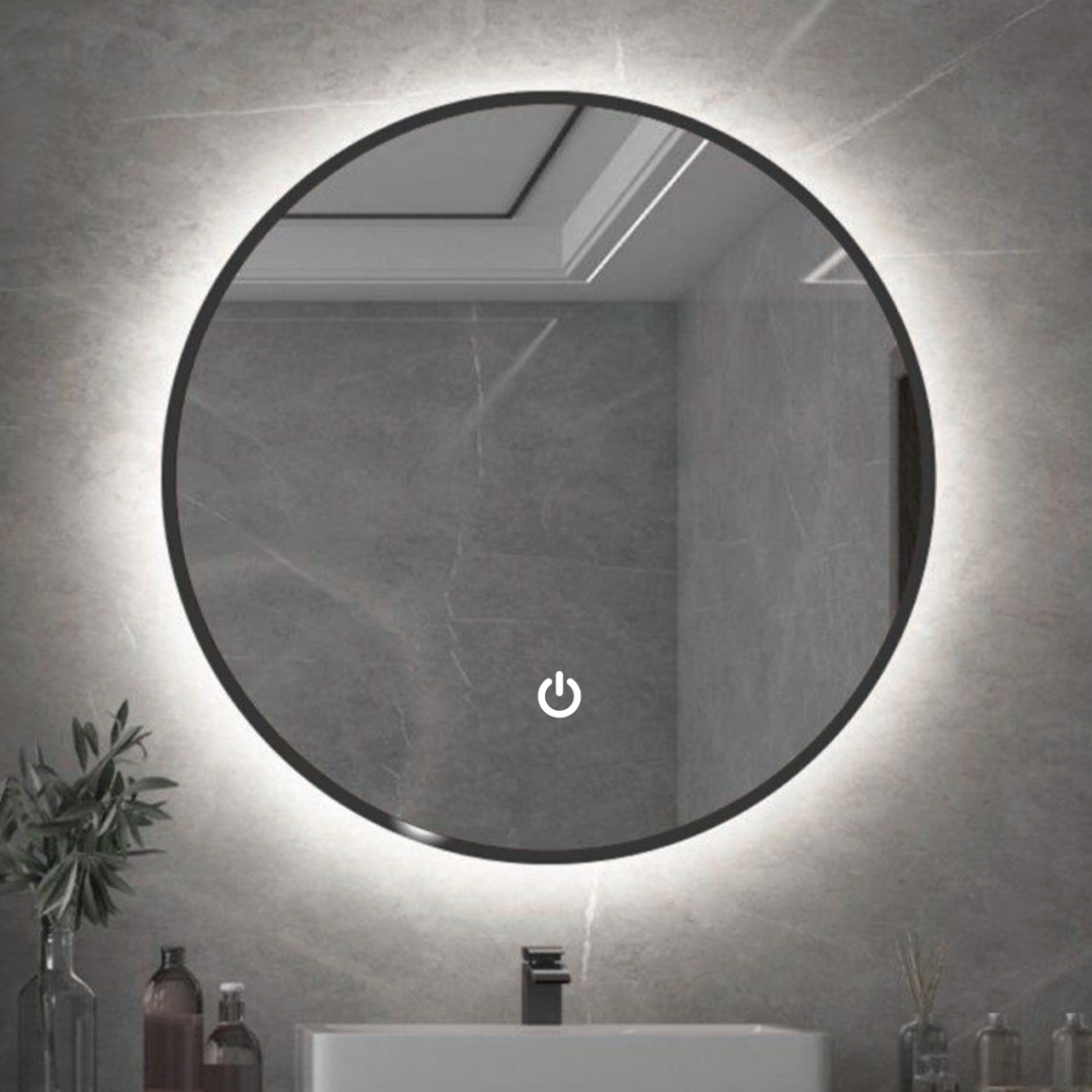 Oglinda LED Rotunda 60CM Simple Touch C110S NEAGRA / 60CM LED MIRROR