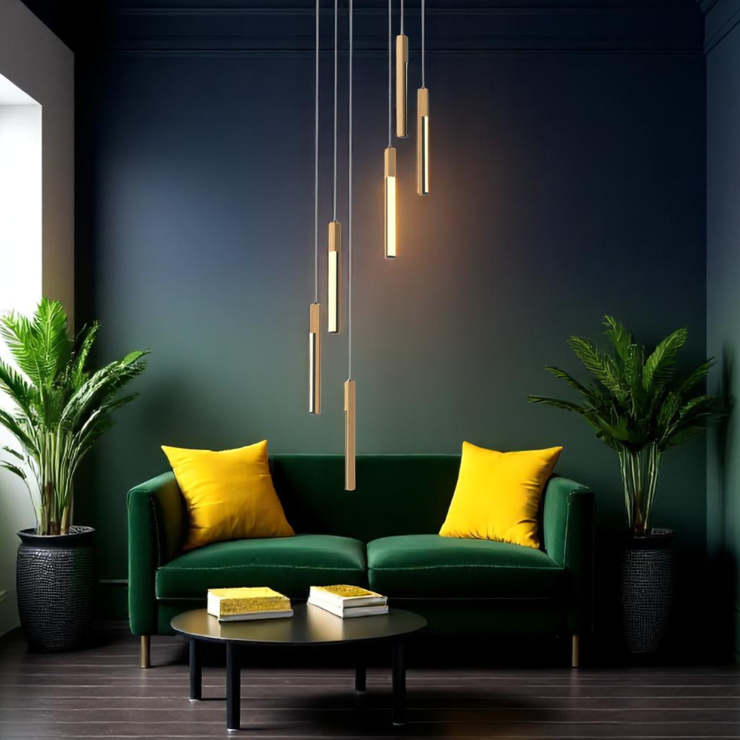 Lustra LED Suspendata Brillo 25W LEMN / VINTAGE SI RETRO DESIGN / 40CM Lighting Fixtures