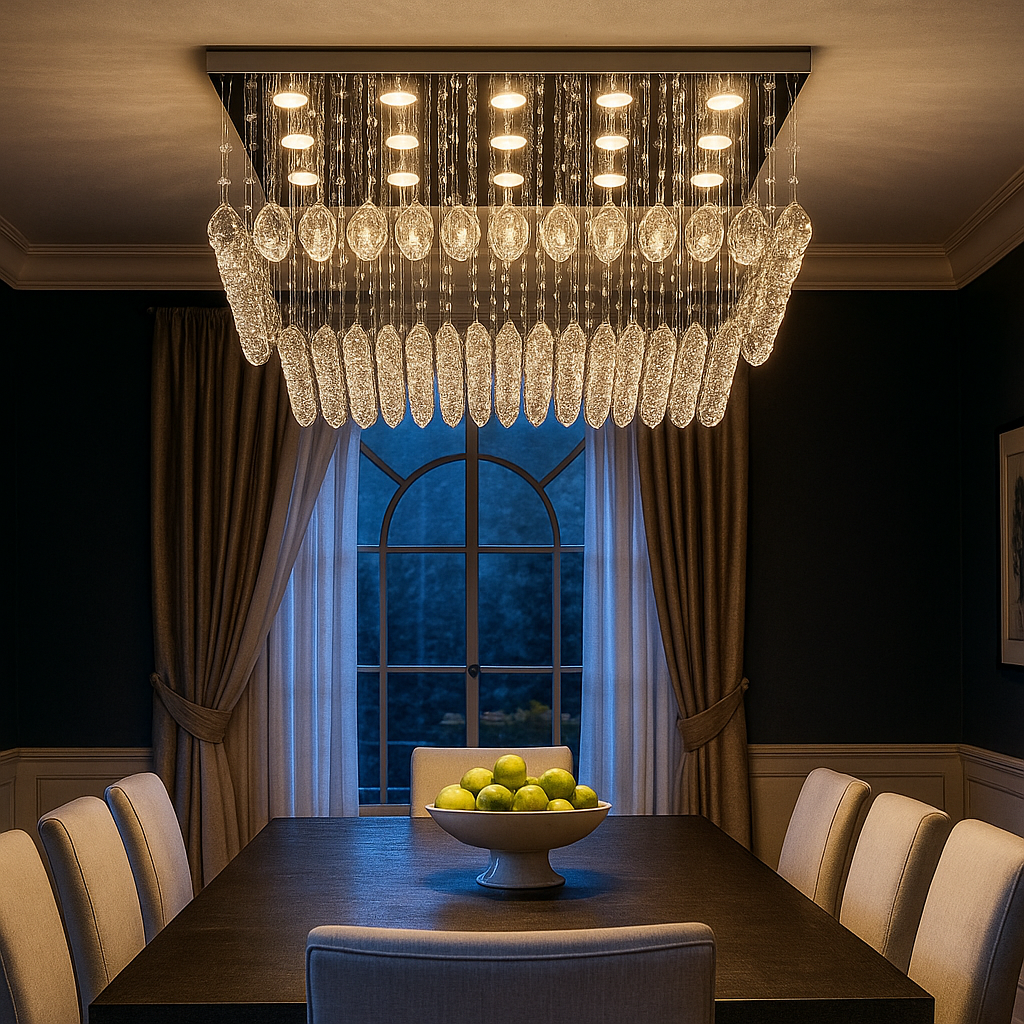 Candelabru LED Cristal Elyra 15x5W Silver ARGINTIE / CRISTAL Chandeliers Crystal