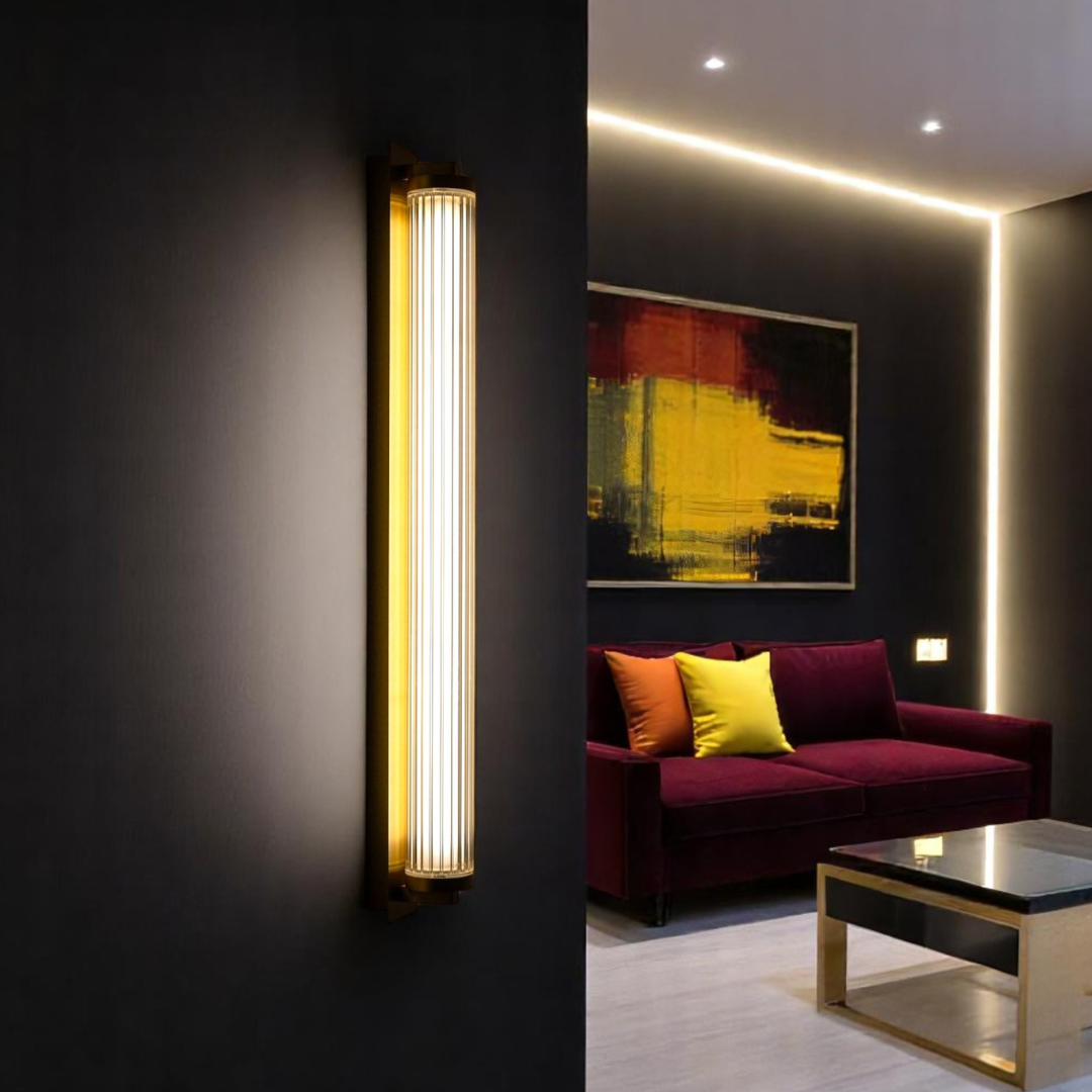 Aplica Perete Telecomanda Luxury Glass Gold AURIE / CRISTAL / APLICA PERETE Wall Light Fixtures
