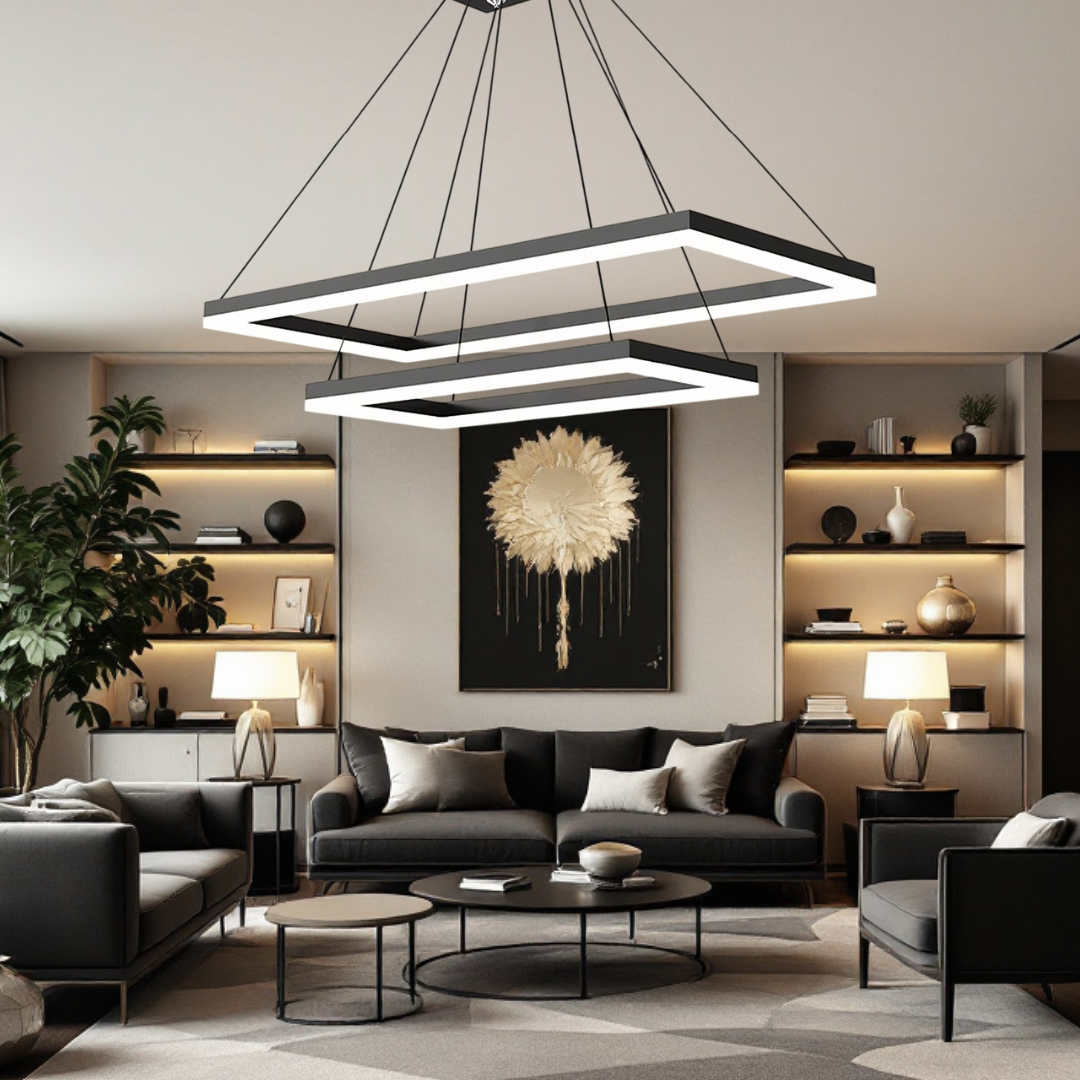 Lustra LED Suspendata Black GlowFix NEAGRA / SUSPENDATE / 120CM Lighting Fixtures