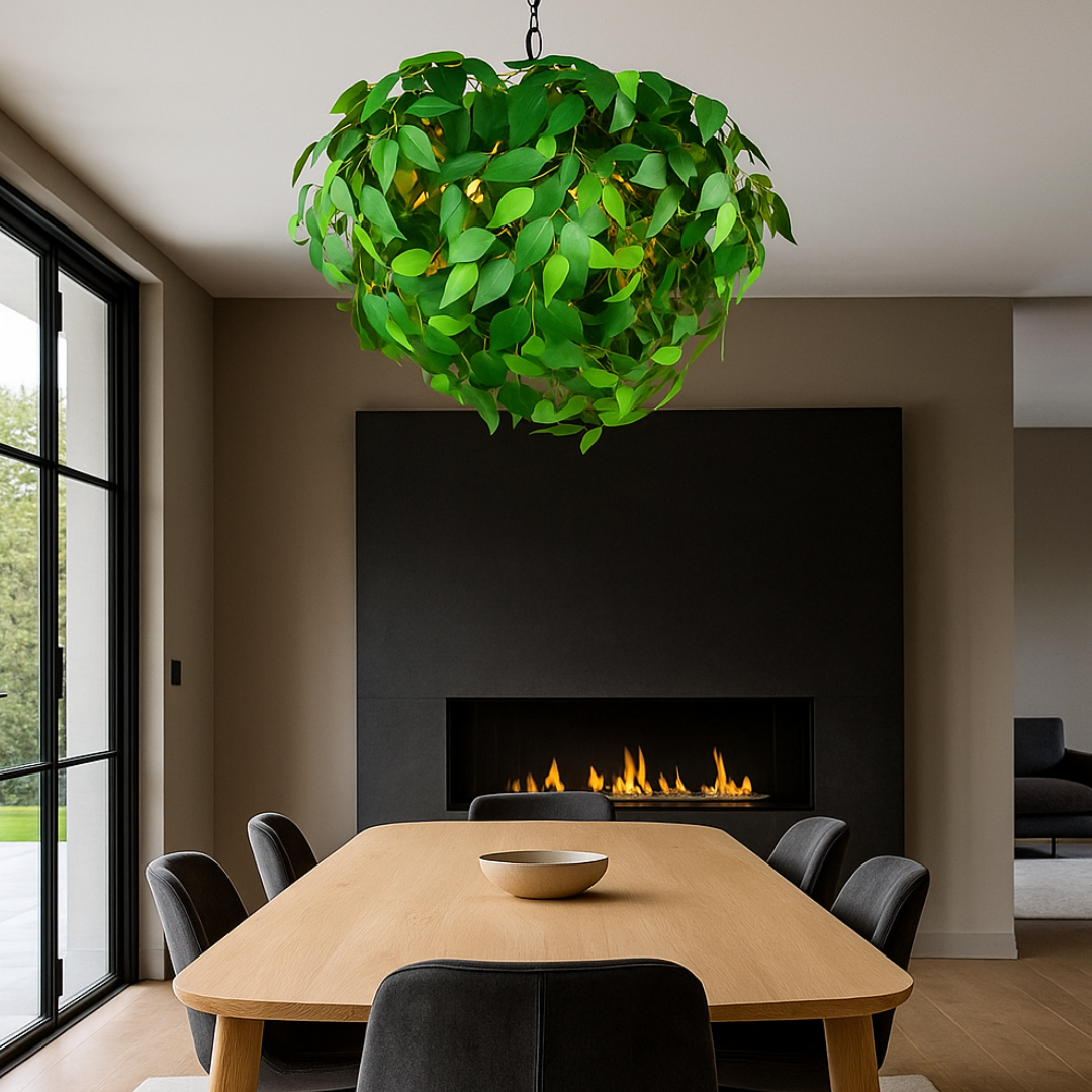 Lustra Suspendata 4x E14 LEAVY NEAGRA Lighting Fixtures