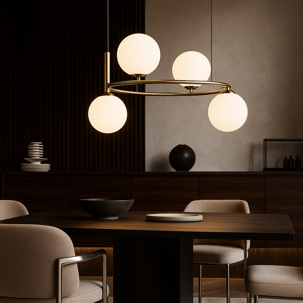 Lustra Abajur 4xG9 Avero Black + Gold NEGRU + AURIU / ABAJUR Chandeliers