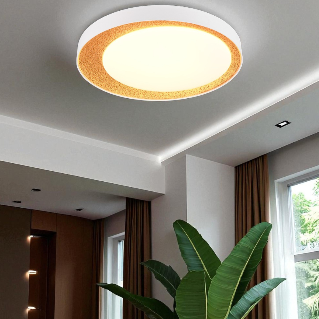 Lustra LED ALETA Gold CIRCLE DESIGN / AURIE / 45CM CEILING LIGHT