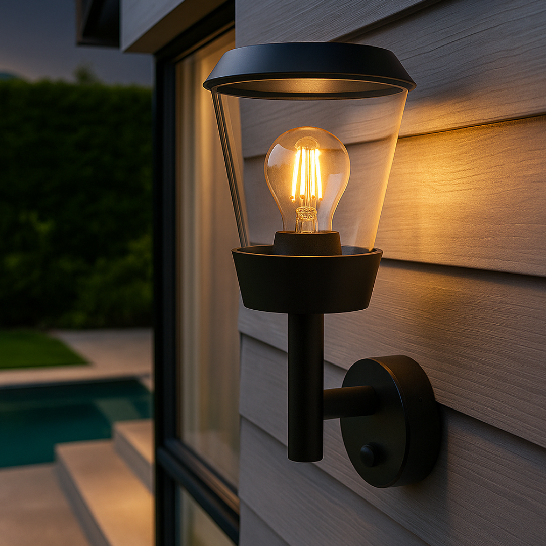 Aplica Felinar PARIS cu Senzor NEAGRA Wall Light Fixtures