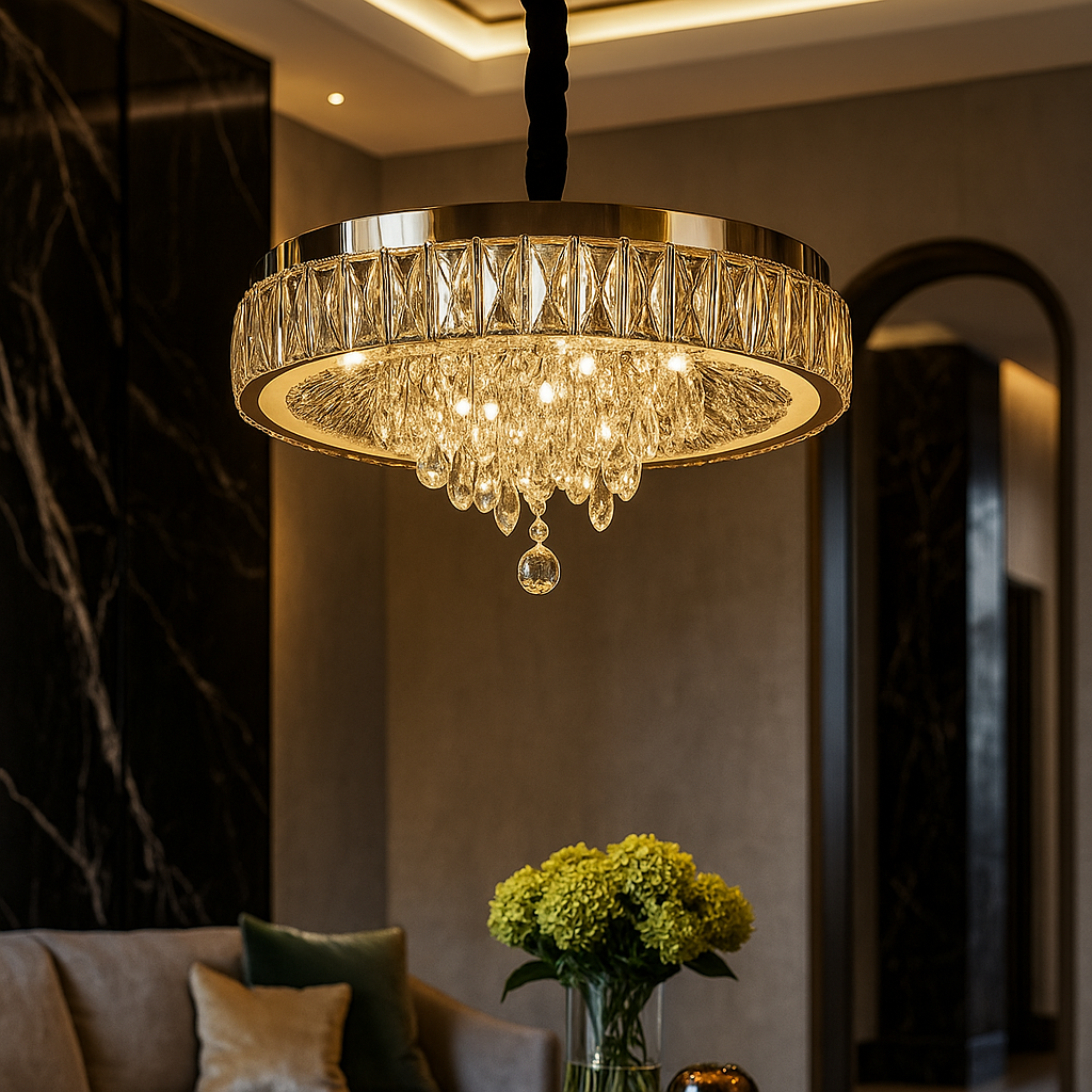 Candelabru LED Axon Cristal SIlver 112W ARGINTIE / CRISTAL Chandeliers Crystal