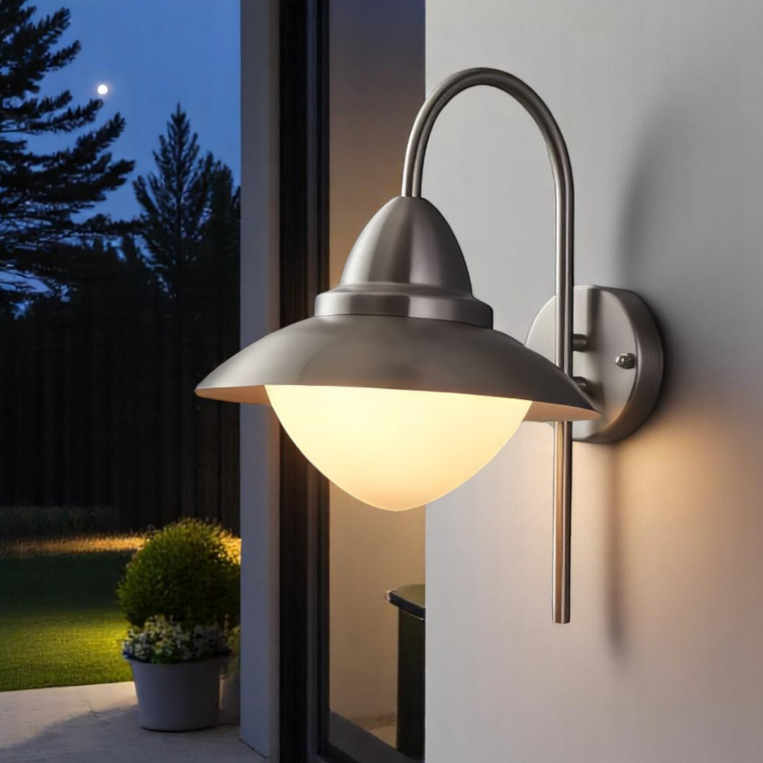 Aplica Inox SIDNEY E27 IP44 83966 APLICA PERETE / ARGINTIE Lighting Fixtures