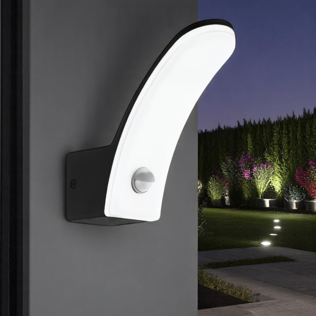 Aplica LED 11W EGLO FIUMICINO 98149 Senzor Exterior NEAGRA / ALB CALD / APLICA PERETE Wall Light Fixtures