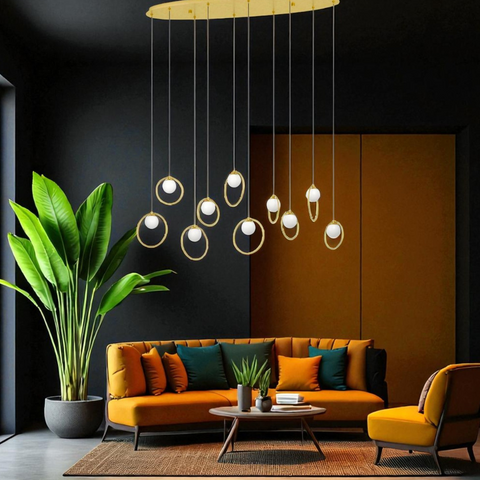 Lustra LED Dining Suspendata Abajur PORTOCOLOM Luxury 10Elemente Resigilat R3