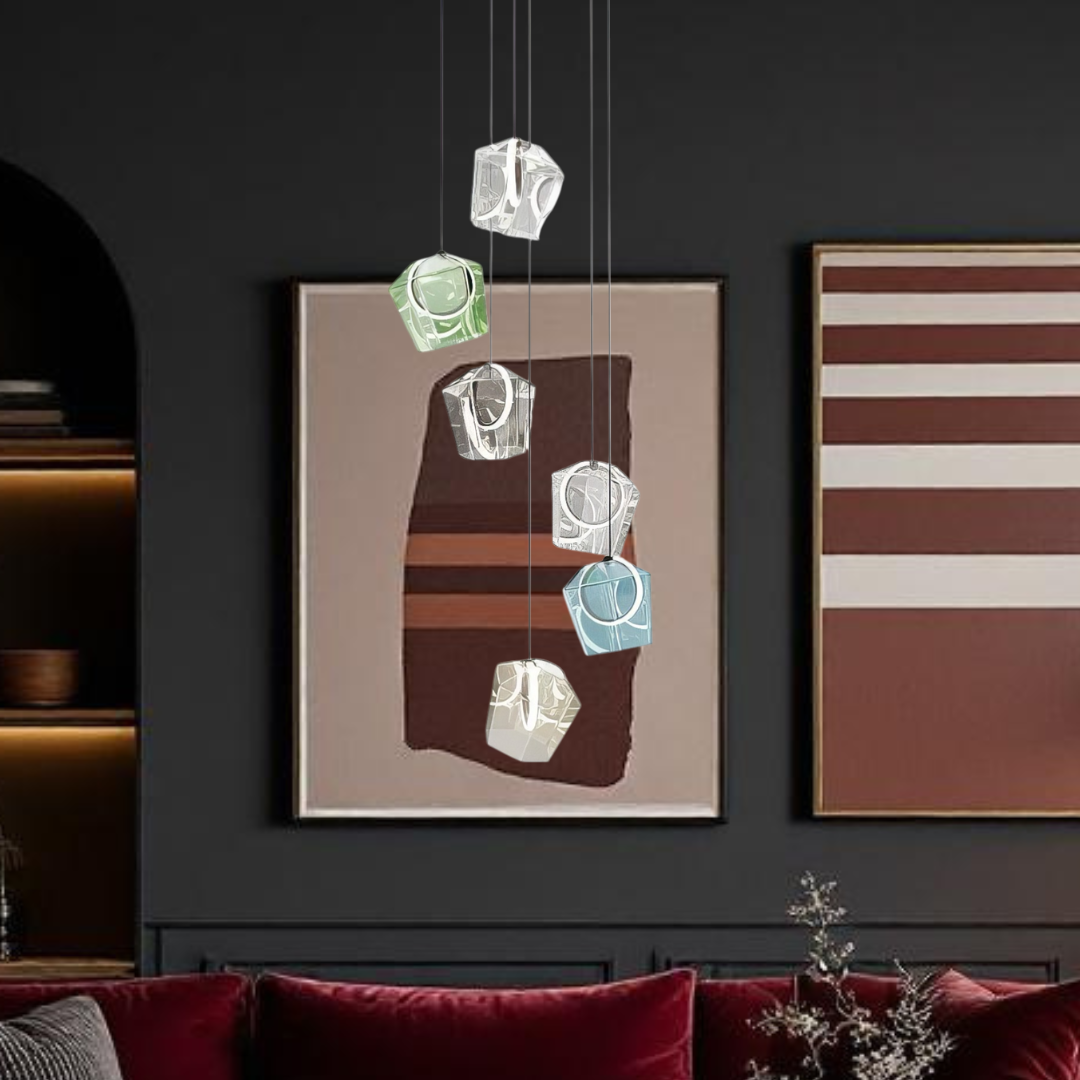 Lustra LED Suspendata 6xLED/6W/230V Multicolor NEAGRA / SUSPENDATE / 45CM Lighting Fixtures