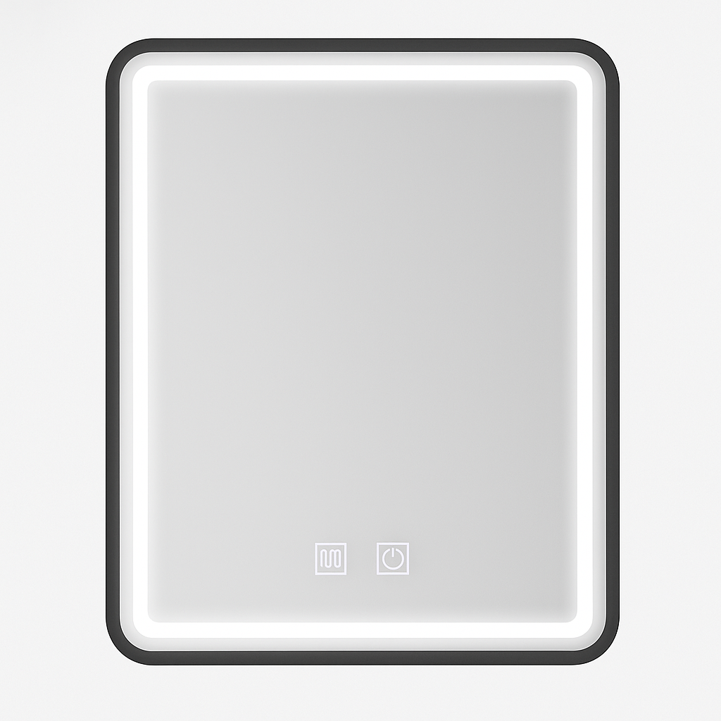 Oglinda LED 50X70cm cu Functie Dezaburire si Touch 50X70CM / NEAGRA LED MIRROR