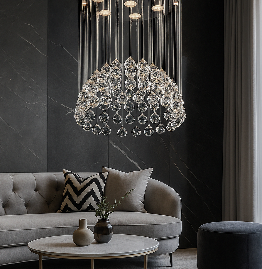 Candelabru LED Cristal Crysta 7x5W Silver ARGINTIE / CRISTAL Chandeliers Crystal