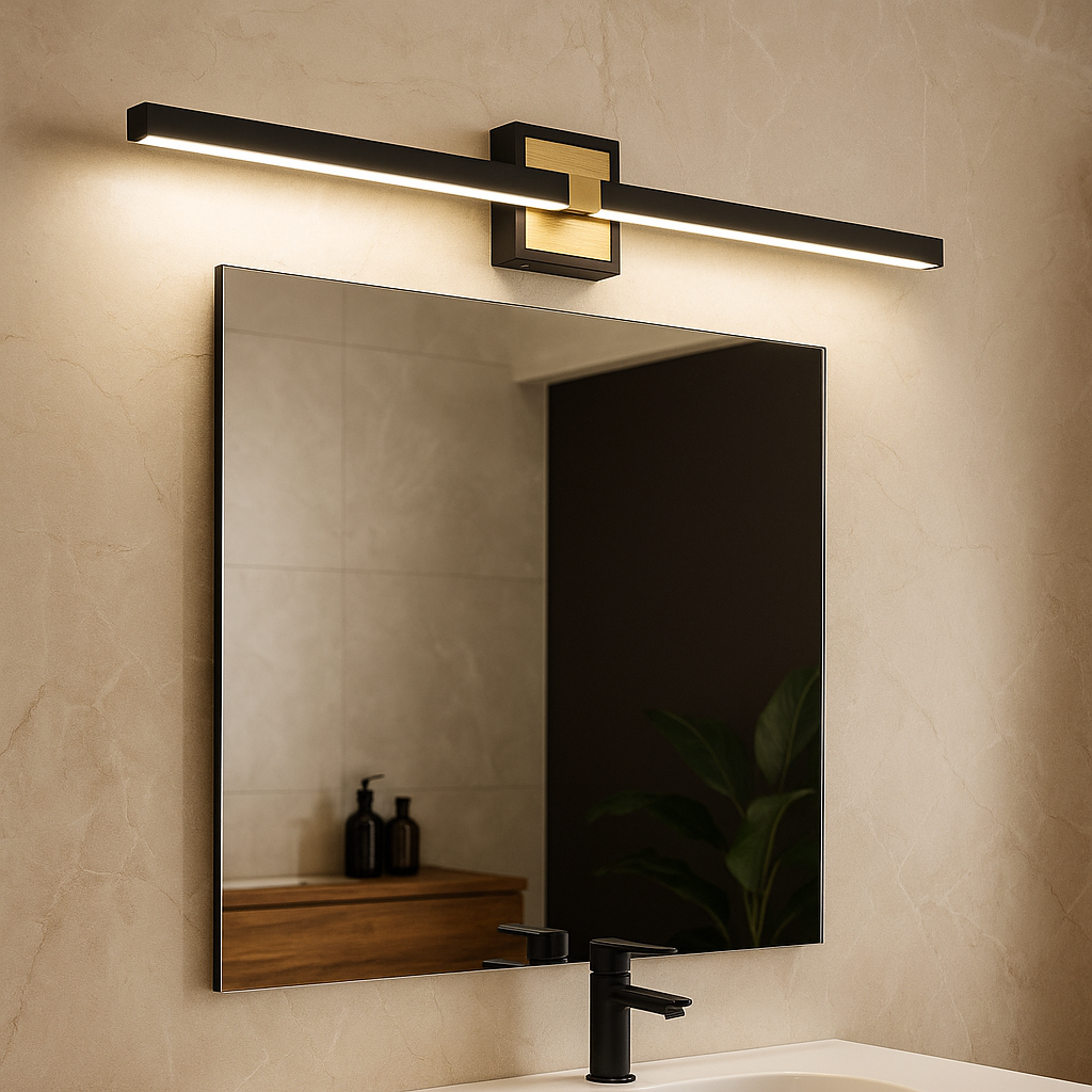 Aplica LED PEGUERA 18W 17.5W IP44 Neagra NEAGRA / 80CM Wall Light Fixtures