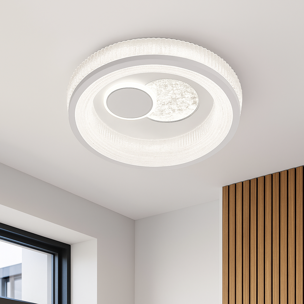 Lustra LED Koko ROUND White Echivalent 100W ALBA / 31CM / CIRCLE DESIGN Lighting Fixtures