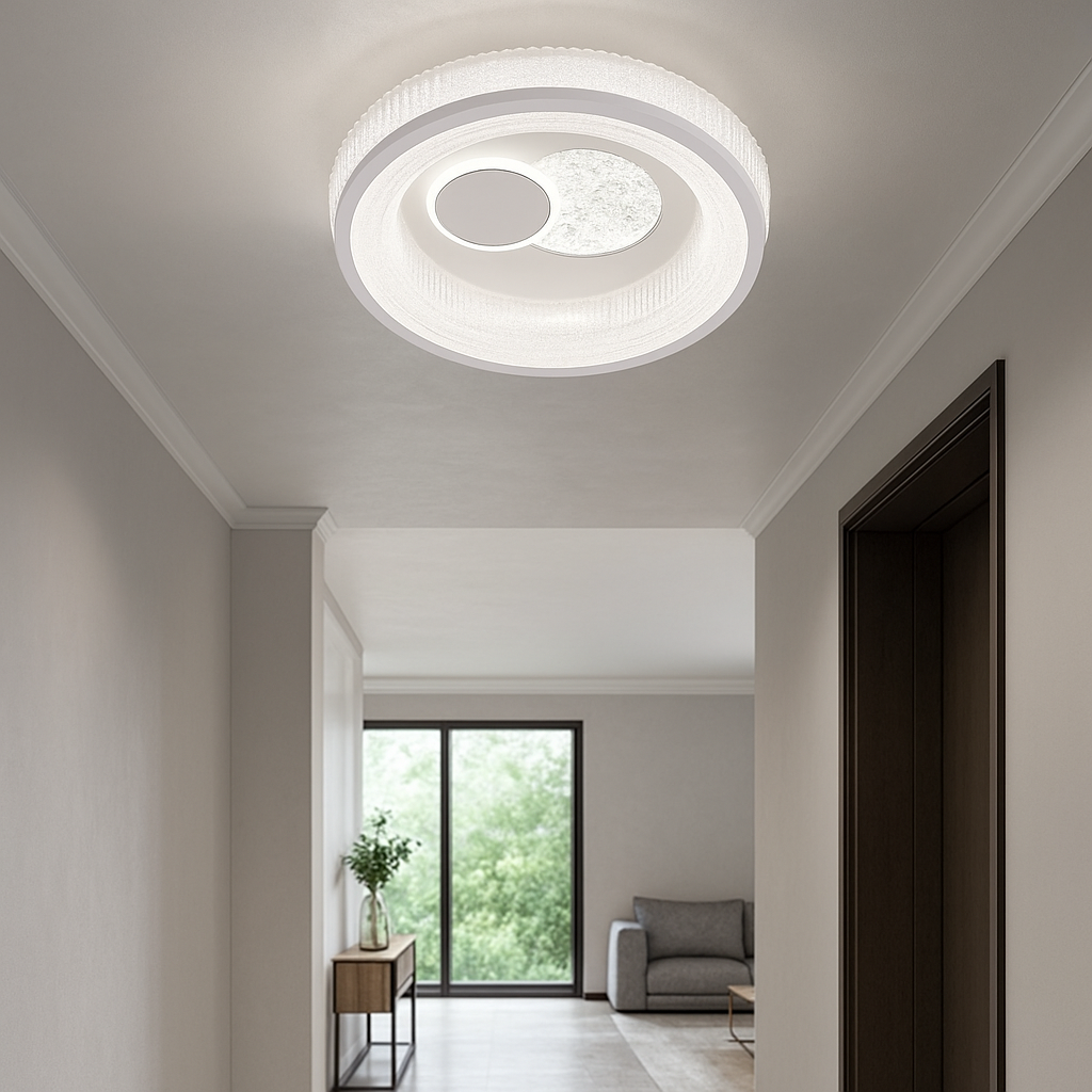 Lustra LED Koko ROUND White Echivalent 100W ALBA / 31CM / CIRCLE DESIGN Lighting Fixtures