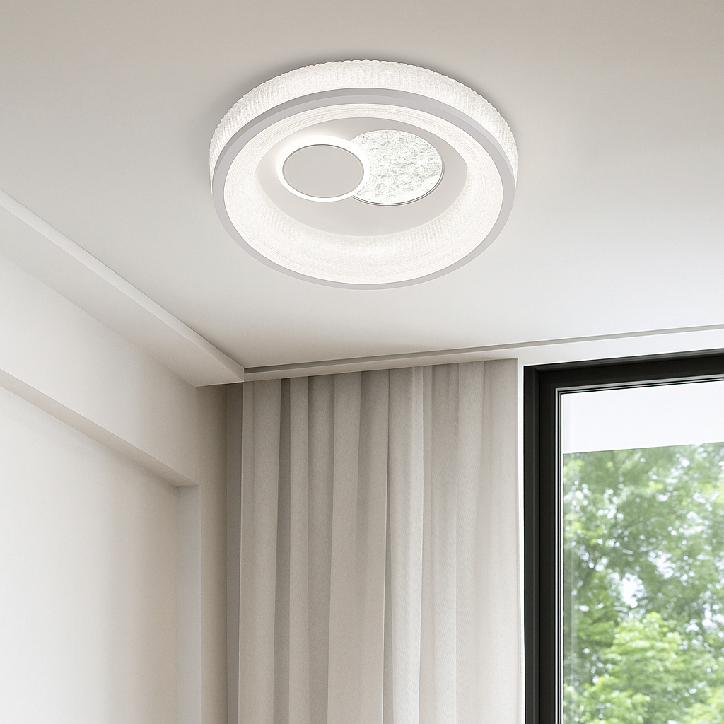 Lustra LED Koko ROUND White Echivalent 100W ALBA / 31CM / CIRCLE DESIGN Lighting Fixtures