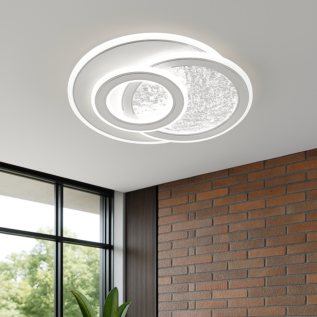 Lustra LED Fino Round White Echivalent 100W ALBA / 33CM / CIRCLE DESIGN Lighting Fixtures