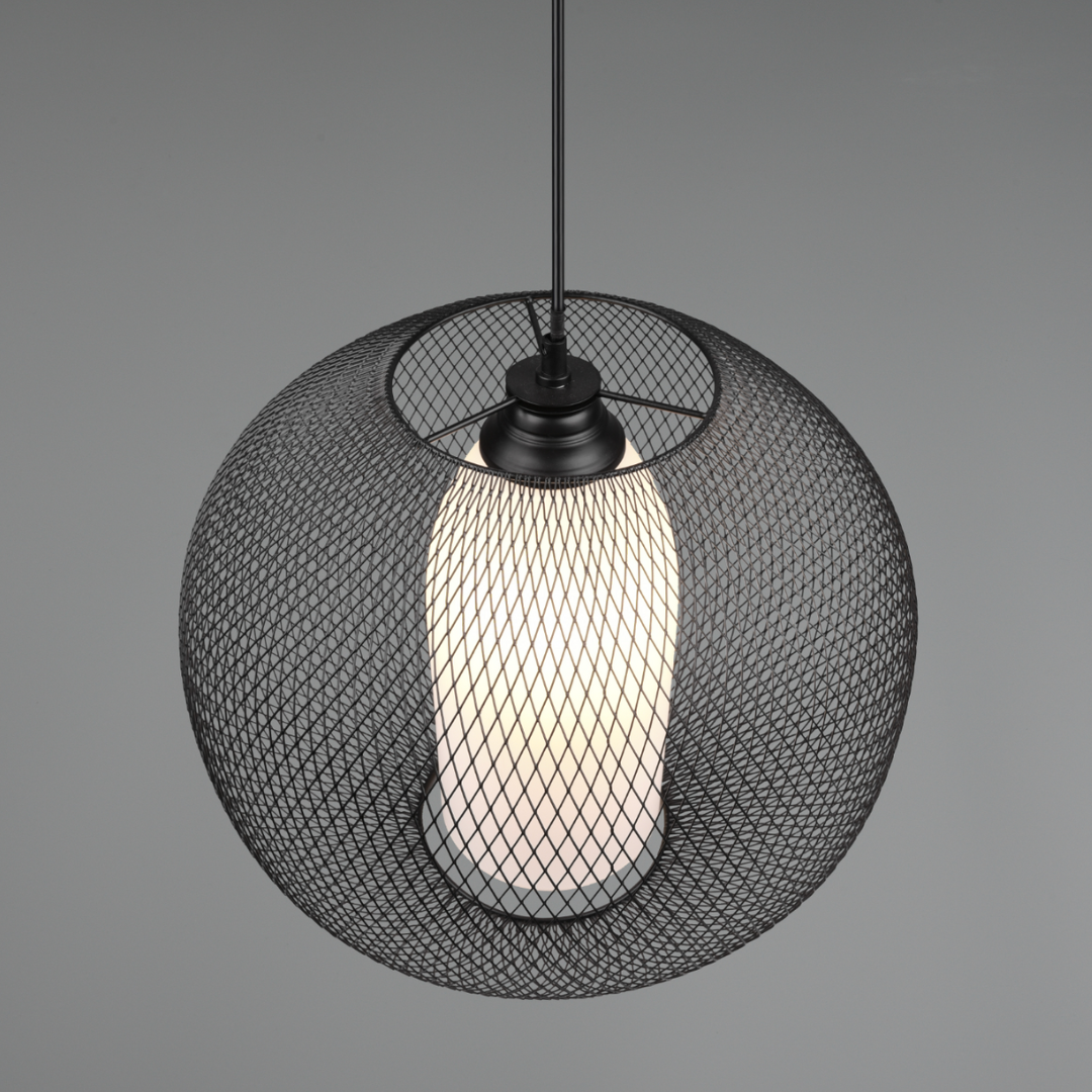 Lustra 1xE27 NovaField Suspendata 60W NEAGRA / SUSPENDATE Lighting Fixtures