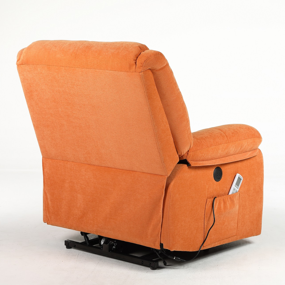 Fotoliu cu Masaj și Încălzire Recliner Electric Portocaliu FOTOLIU CU MASAJ/RECLINER/INCALZIRE / Portocaliu Chairs