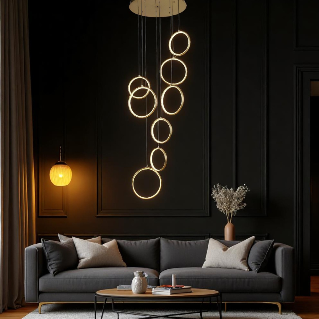 Lustra LED Suspendata GOLD Lightman AURIE Chandeliers Crystal