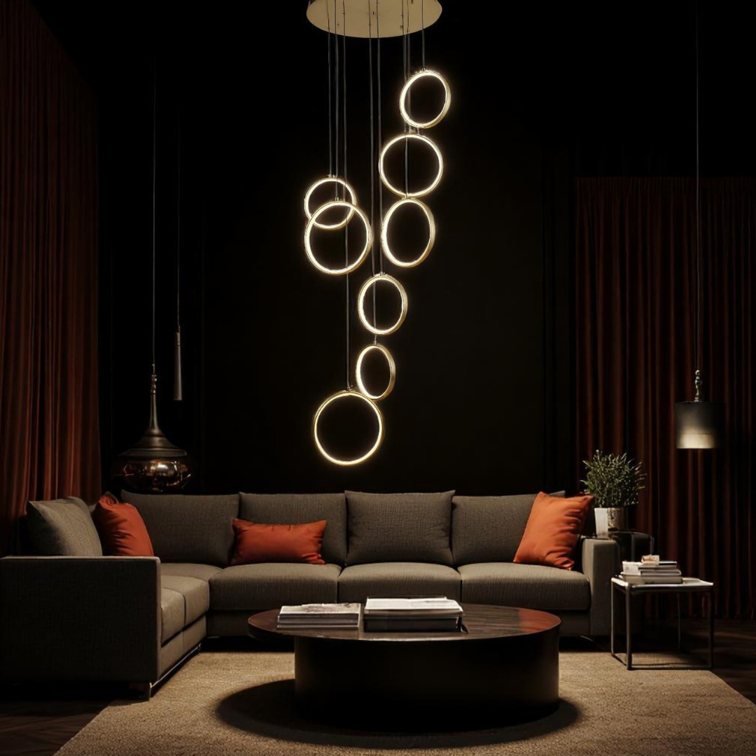 Lustra LED Suspendata GOLD Lightman AURIE Chandeliers Crystal