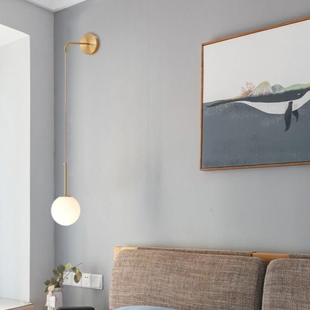 Aplica Ajustabila Slim Nordic Style Gold Abajur Mat AURIE / ABAJUR / APLICA PERETE Wall Light Fixtures