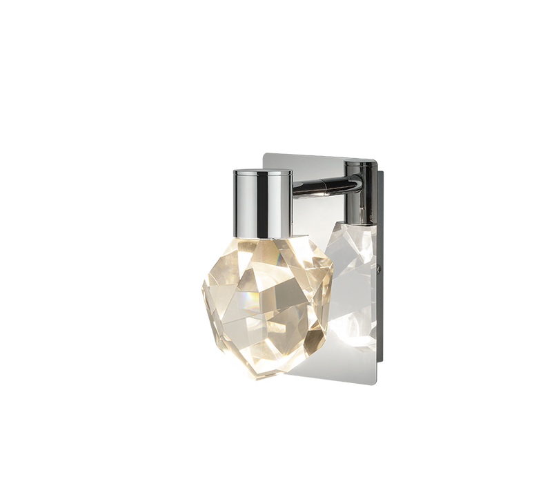 Aplica LED Premium VERANO Silver Crystal