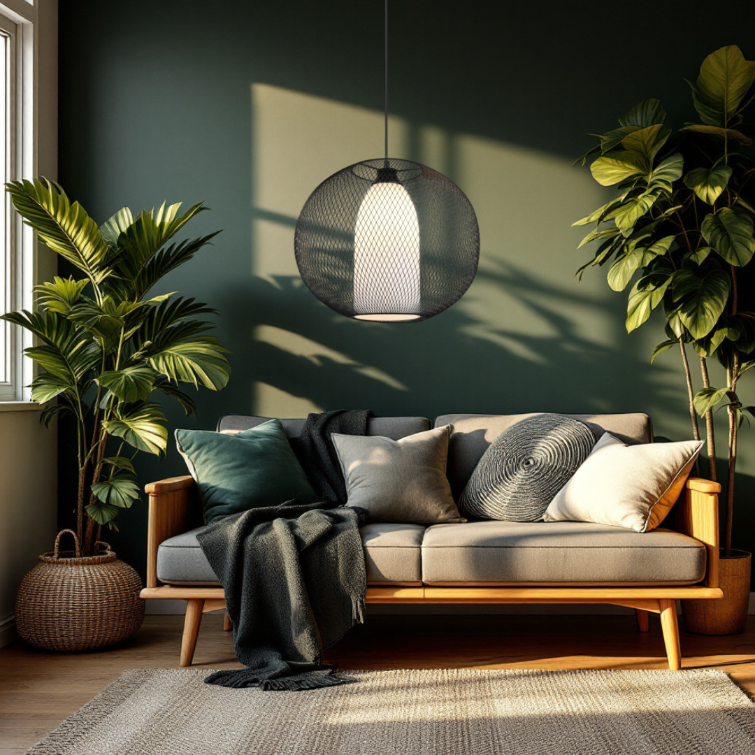 Lustra 1xE27 NovaField Suspendata 60W NEAGRA / SUSPENDATE Lighting Fixtures