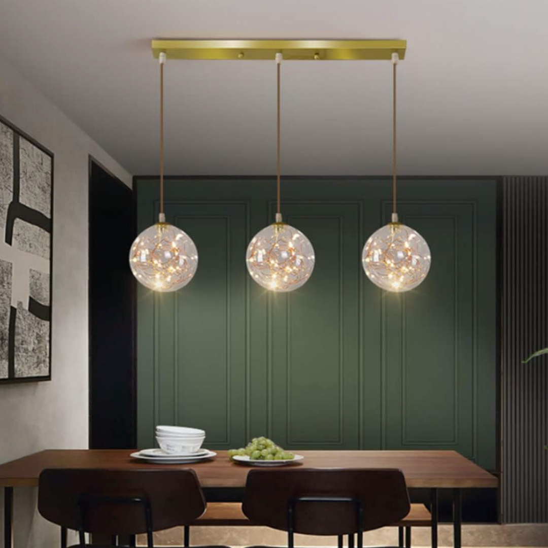 Lustra LED Sparkle Abajur Transparent DX333-3 AURIE / MINIMALIST DESIGN / 50CM Lighting Fixtures