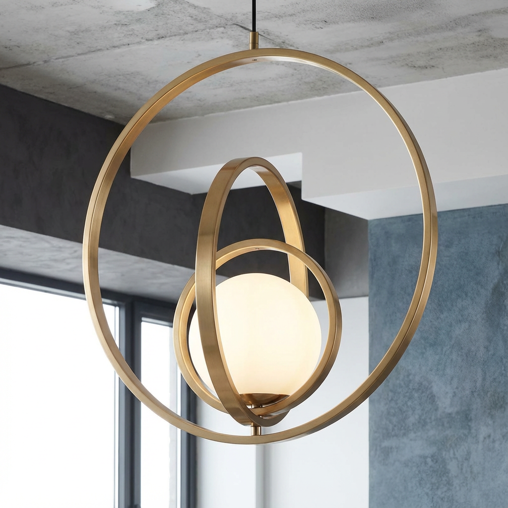 Pendul LOREN Abajur 1xE27 Gold