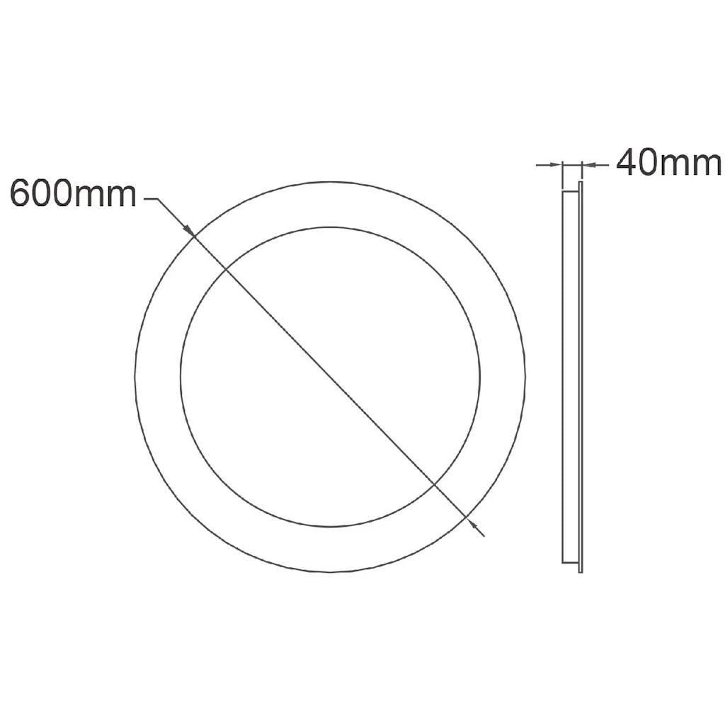 Oglinda LED VIONNA 3D 60CM Touch 3 Lumini