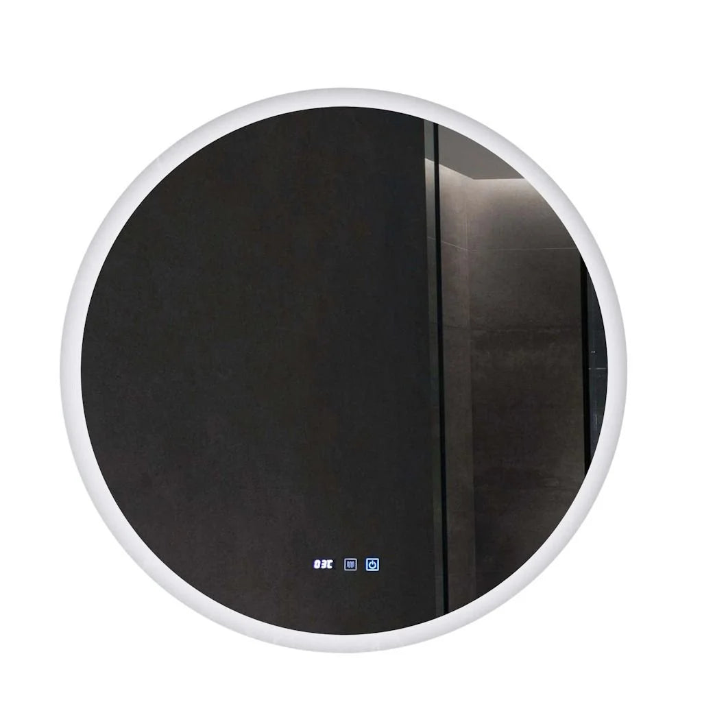 Oglinda LED VIONNA 80CM Functie Dezaburire, Ceas, Touch, 3 Lumini