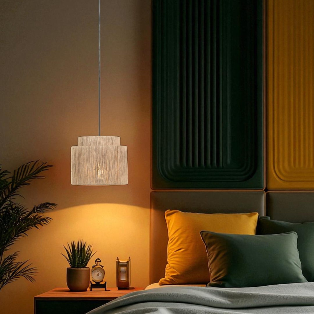 Pendul SMILLA Wood 1x E27 NEAGRA Lighting Fixtures