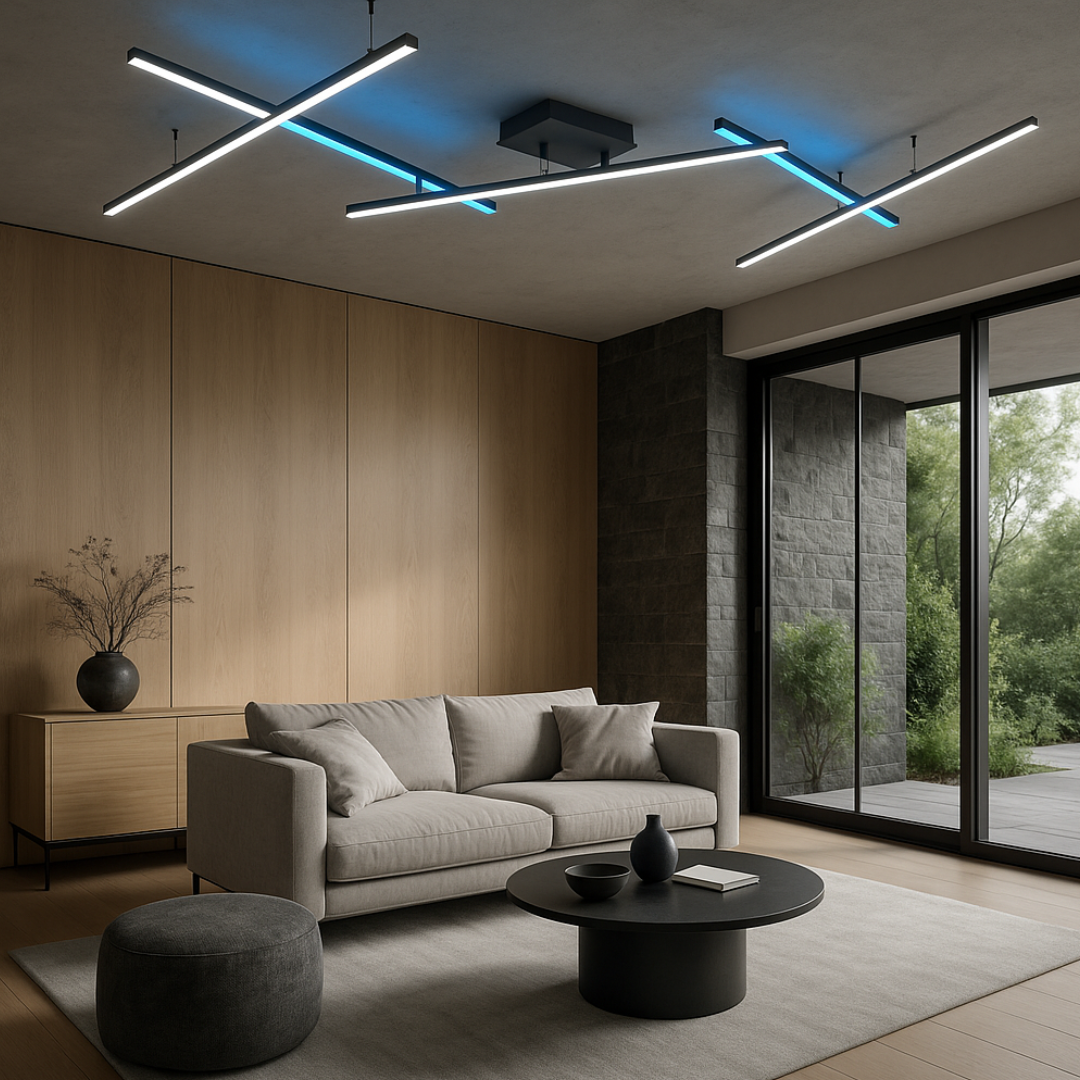 Lustra LED Aplicata ARVIN Black NEAGRA / MINIMALIST DESIGN Lighting Fixtures