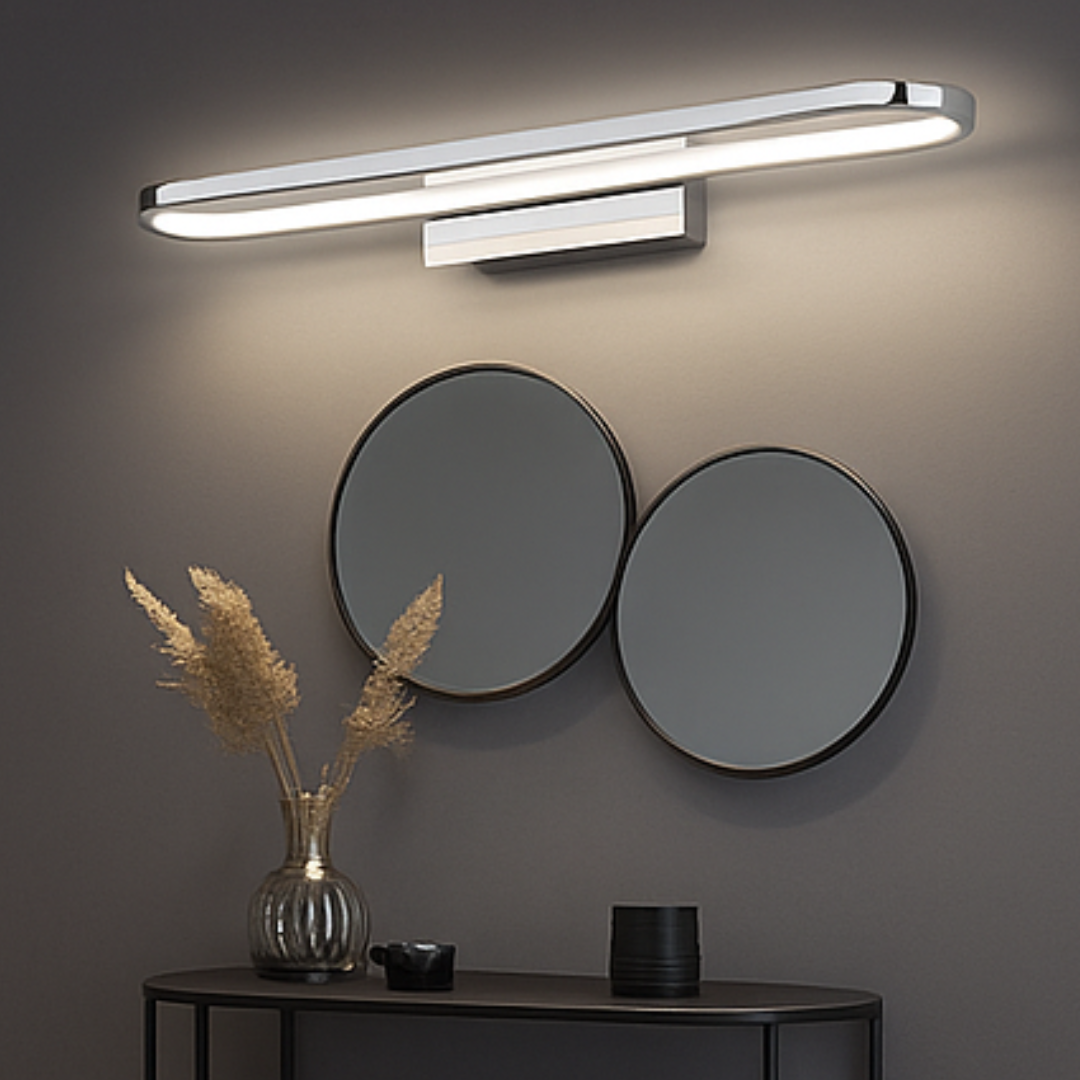 Aplica LED Perete GIANNI Crom CHROME / 50CM / ALB NATURAL Wall Light Fixtures
