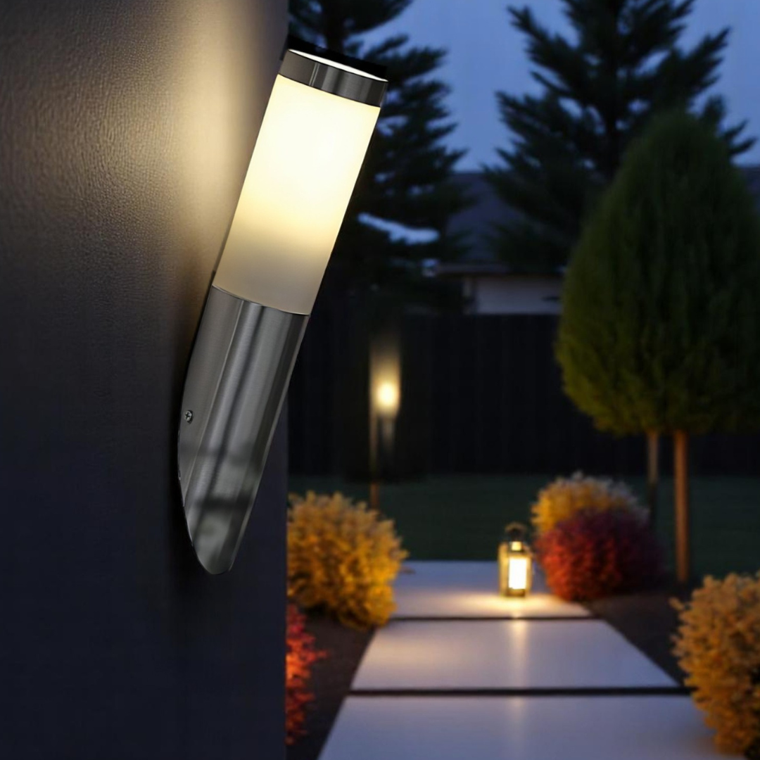 Aplica Inox HELSINKI E27 IP55 81753 APLICA PERETE / ARGINTIE Lighting Fixtures