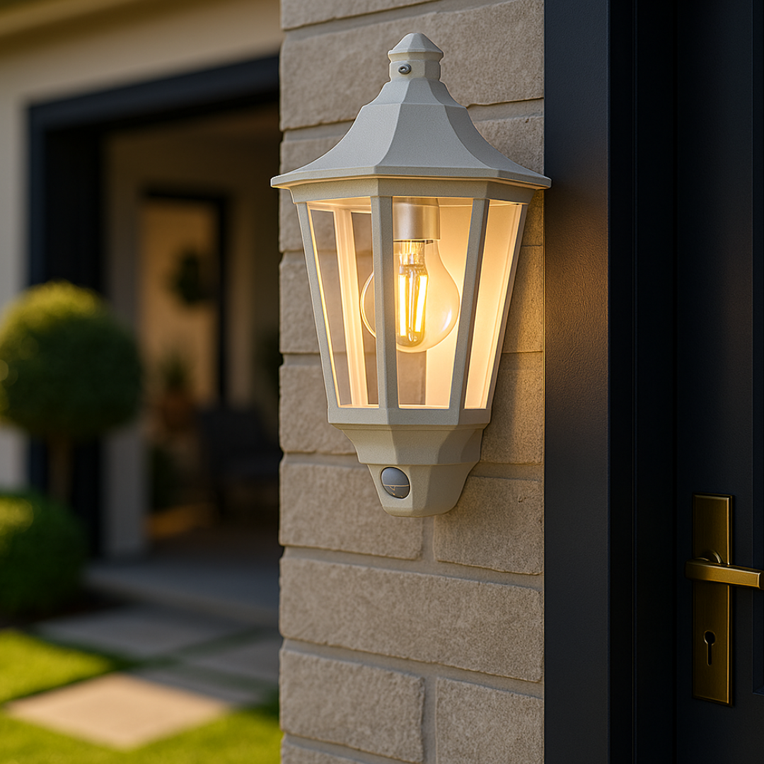 Felinar Exterior cu Senzor DUBLIN ALBA Wall Light Fixtures