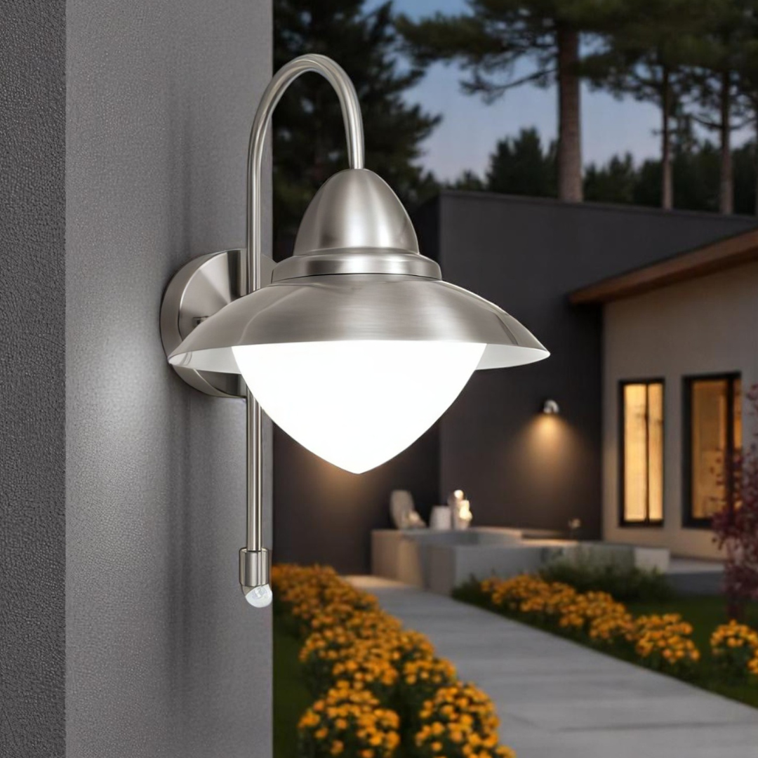 Aplica Inox SIDNEY E27 IP44 87105 APLICA PERETE / ARGINTIE Lighting Fixtures