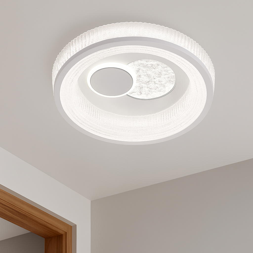Lustra LED Koko ROUND White Echivalent 100W ALBA / 31CM / CIRCLE DESIGN Lighting Fixtures