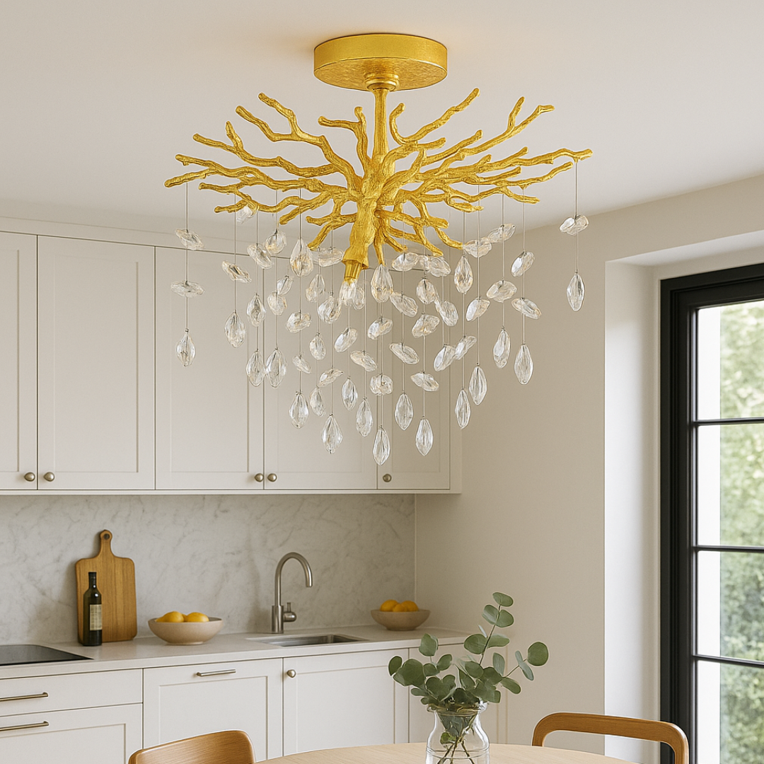 Lustra LED Gold 6XG9 KLARA AURIE / MINIMALIST DESIGN Lighting Fixtures