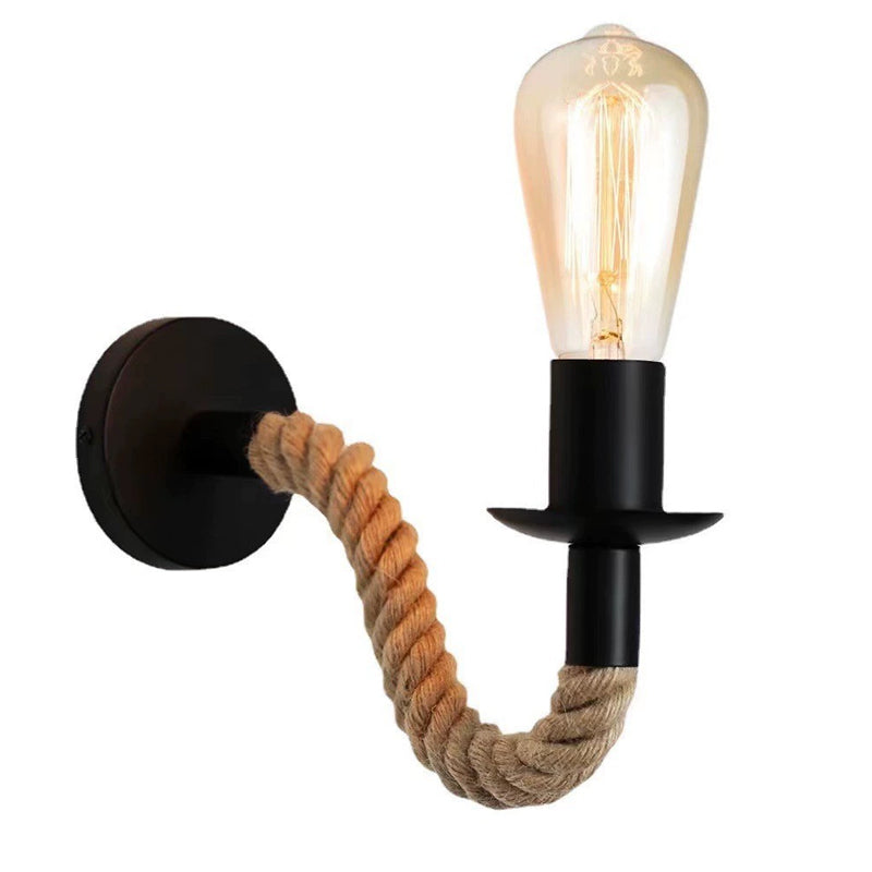 Aplica Perete Derva Vintage Rope NEAGRA / VINTAGE SI RETRO DESIGN / APLICA PERETE Wall Light Fixtures