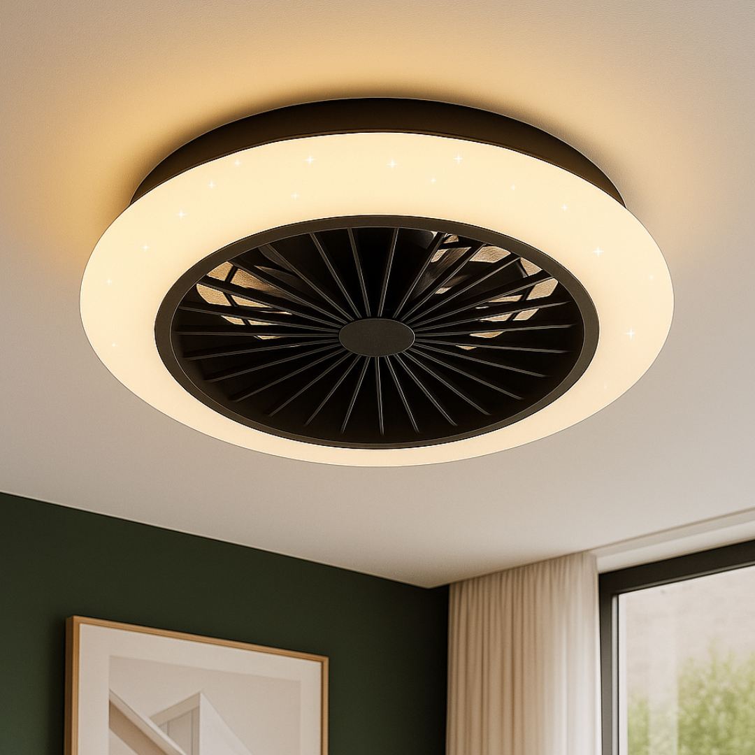 Lustra LED cu Ventilator STRALSUND NEAGRA / VENTILATOR Lighting Fixtures