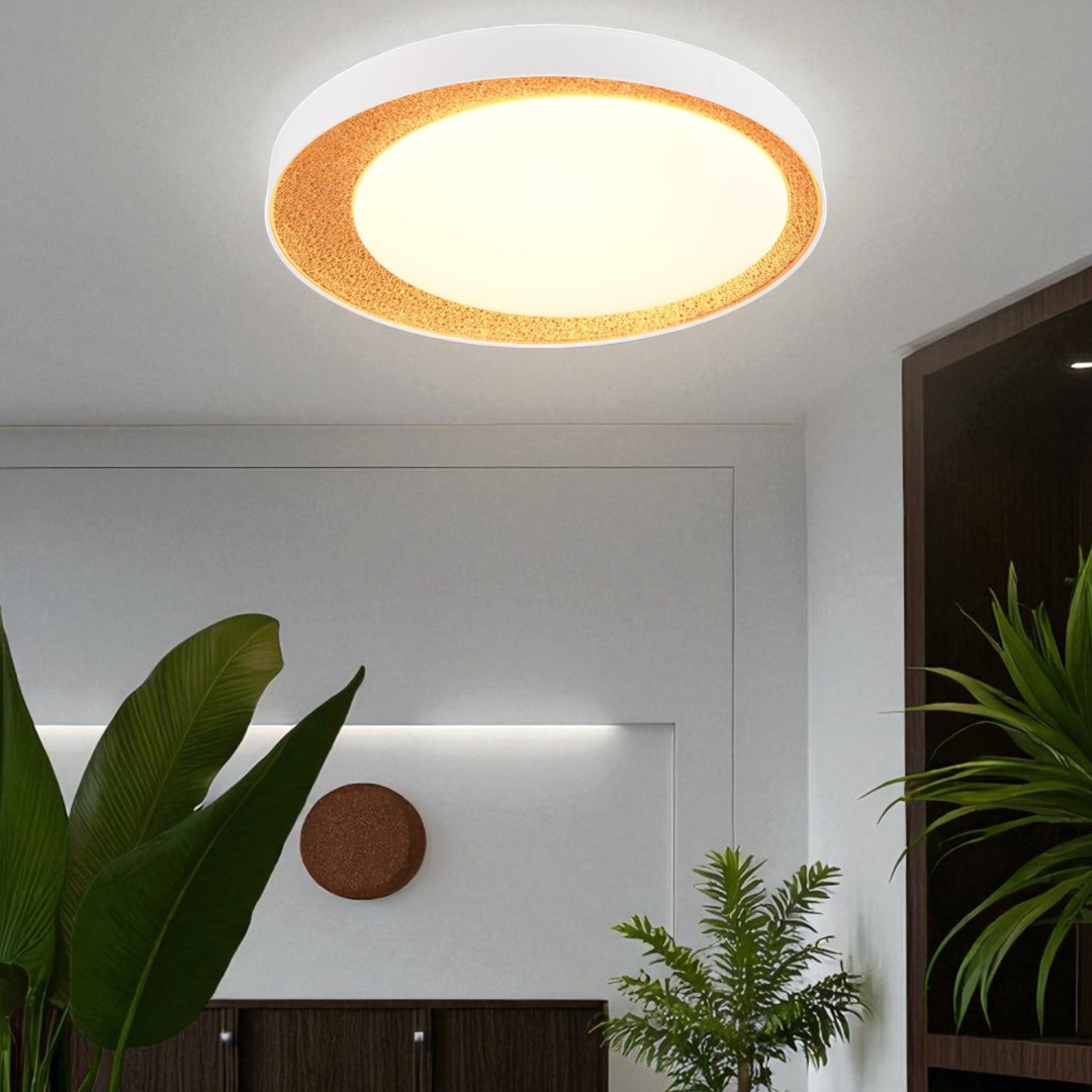 Lustra LED ALETA Gold CIRCLE DESIGN / AURIE / 45CM CEILING LIGHT